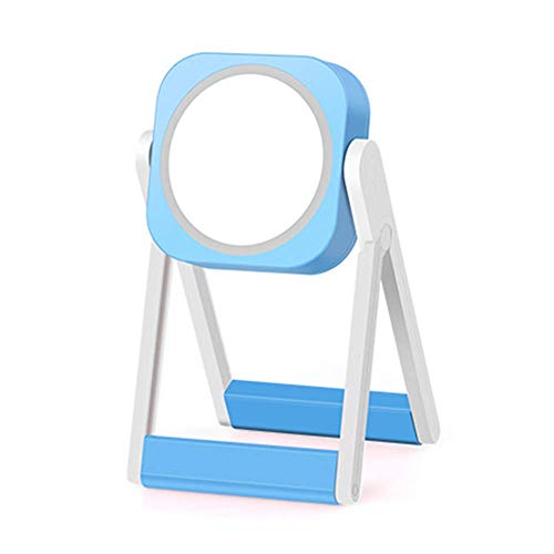 MUMM Maquillaje Llevado Espejo con lámpara de Mesa Recargable Vestir Espejo al Aire Libre Lectura de Viajes iluminación portátil Maquillaje Tabla iluminación de la lámpara lámpara de Mesa Espejo oo