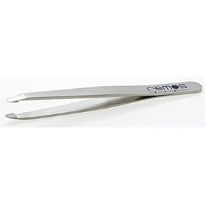REMOS Eyebrow Tweezers with Round tip Made of Stainless Steel 9.5 cm - Image 3