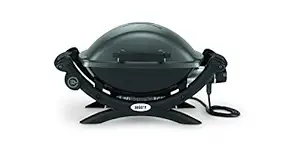 Weber Q 1400 Electric Grill (Dark Grey), 1 Piece, 53 cm x 69 cm x 37 cm