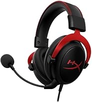 HyperX Cloud II Wired Over Ear Headphones with Mic Gaming for PC,Xbox One,PS4 - Red (KHX-HSCP-RD)