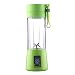 Produktbild fengwen66 2/4 Blades Mini USB Rechargeable Portable Electric Fruit Juicer Smoothie Maker(Green)-4 Blades