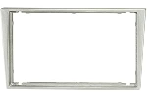 Audioproject A386.1 Car Radio Faceplate 2 DIN for Opel Corsa C Combo Omega Astra Vectra Meriva Vivaro Agila Double DIN Mounting Frame Silver