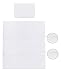 Vizaro - Quilt & Pillow for Moses Basket (70 x 80 cm, pillow 25 x 30 cm). - 100% Luxury Cotton - Made exclusively in the European Union, Safe fabrics - Collection White Lace
