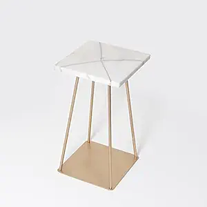 Jaipur Market White Kawaii Plant Stand Garden Decor Planter Table with Metal Hairpin Legs for Multi Purpose