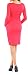 Happy Mama Women's Maternity Nursing Pencil Jersey Casual Dress 285p (Fuchsia, 18)