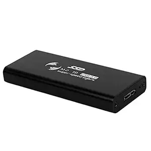 BigPlayer M.2 Sata to USB 3.0 SSD Portable Casing 3-inch Hard Drive Enclosure (for M2 Sata, Black)