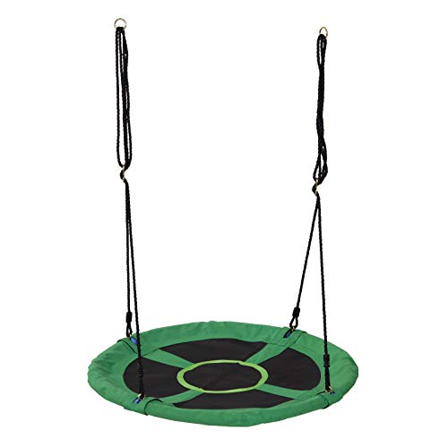 HOMCOM HomComColumpio Nido Infantil Columpio de Árbol Forma Redonda Columpio para Niños Carga 100kg Jardín Exterior al Aire Libre