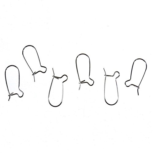 Présentoirs pour Bijoux Accessoires création Attache Boucles d'oreilles Crochet 16 x 9 mm (10 pièces) Gris