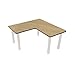 Produktbild Mobeduc Kinder L-förmigen Tisch, Holz, Buche, Größe 1, 90 x 45 x 46 cm
