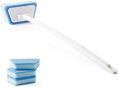 Inovey BH-284 Sponge Long Handle Brush Kitchen Toilet Bathroom Cleaning Tile Floor Brush - Blue