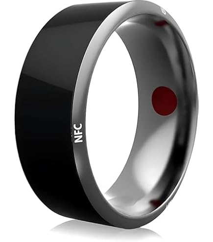CNICK Smart Ring Con Pagamento Contactless NFC – Design In Titanio, Compatibile Con Visa/Mastercard E Tesla