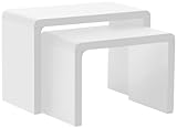 ABC Home Scandinavian Style Nest of Tables, White (Kitchen &amp; Home)