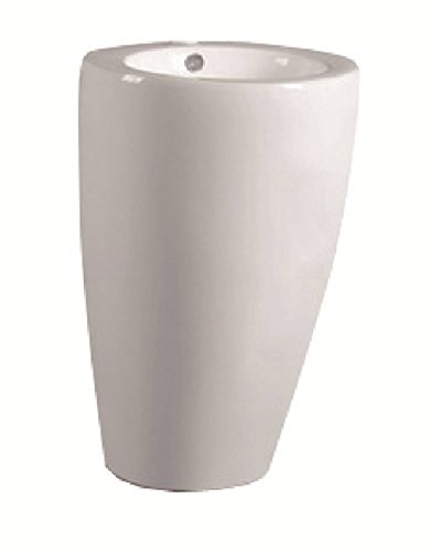 Preisvergleich Produktbild Standwaschtisch massiv rund weiss