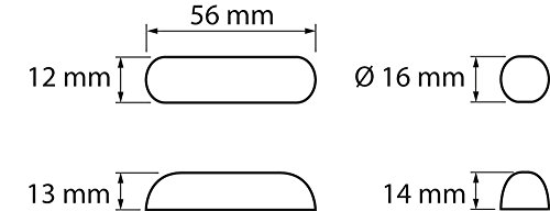 WC-Sitz-Puffer Nr. 2 | Auflagestopfen für Toilettensitz | Abstandhalter für WC-Brille | Dämpfer | Weiß | Kunststoff - 2