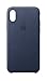 Produktbild Apple Leder Case (iPhone X) - Mitternachtsblau
