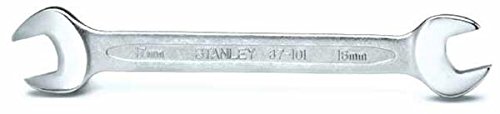 Stanley Doppel-Maulschlüssel 16x17mm, vernickelt, MaxiDrive Profil, polierter Kopf, 15° Anschlagwinkel, 4-87-101