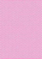 5 x A4 Light Pink Back Polka Dot Card Stock, Dot Size:- Medium - PD86