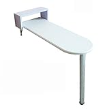* Nuestra mesa de hojas es una gran ayuda, especialmente en una habitación estrecha, cuando no tienes muchas cosas sobre ella, afloja la bisagra para dejar caer una tabla o dobla dos tablas.