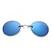 Produktbild COOLEYE Mode Clip On Nose Sonnenbrille Männer Vintage Mini Runde Sonnenbrille Matrix Morpheus Randlose Sonnenbrille Uv400 Blau
