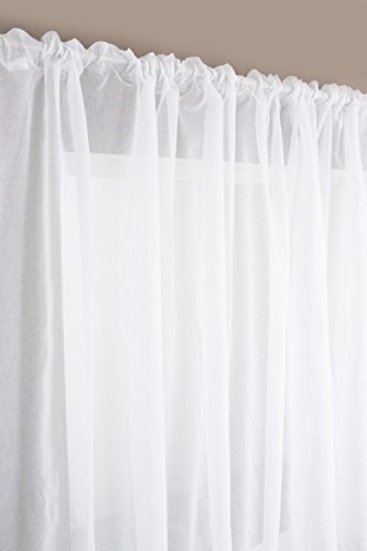 Gardine Extra Breit Mit Kräuselband 300 X 160 300 X 160 Weiß - 2