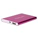 Produktbild Ouneed Powerbank 12000mAh Externer Akku USB Ladegerät für iPhone, iPad, HTC, Huawei, Sony, LG weitere Smartphones und Tablet (hot pink)