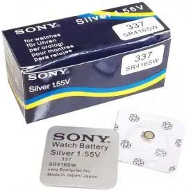 FREDI HD PLUS Spy Earpiece Battery 337 (SR416SW) 1.55V Silver Oxide 10 Piece 1 Box