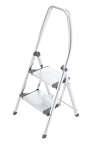 HAILO 4302-111 Living Step Deluxe Klapptritt mit 2 Stahl-Stufen ohne Schale
