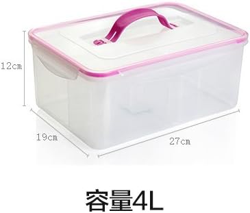 With the handle on the sealed jar Cereal Foodstuff fresh tank flour granulated sugar admit Food separator cartridge box ,4L saved