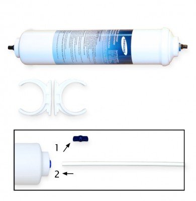 2 x Samsung Aqua Pure Fridge Freezer Ice & Water External DA29-10105J Filter Cartridge