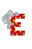 Trudi 81605 - Sevi Tierbuchstabe Elefant E rot