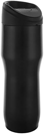 Top Quality Travel Mug Vacuum Insulated Double Walled and Leakproof for any Hot and Cold Drink (480 ml, 16 oz) (Glossy Black)