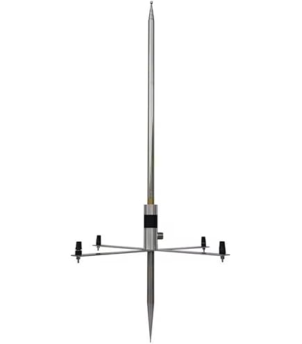 Antenne Fouet 2,5m Acier Inoxydable 304 - Pour Antenne Portable Ondes Courtes JPC-7 - 10 Sections Télescopiques - Vis 10mm