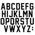 2 Inch Iron On Letters Total 78 Pieces Triple A to Z Iron On Transfer Letters for Sport Jerseys T Shirts Team Name (Black)
