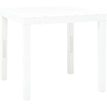Tavolo Giardino Plastica Bianco 78x78cm Tavolo Da Giardino In Plastica Bianco VidaXL 78x78x72 Cm - Per Esterni E Patio Tavolo Patio Pieghevole - 3