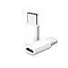 Produktbild Prevently USB Ladegerät Schnelle Ladefunktion 5pack USB-C Typ-C zu Micro-USB-Datenladeadapter für Samsung Galaxy S9 / S9 Plus (Weiß)