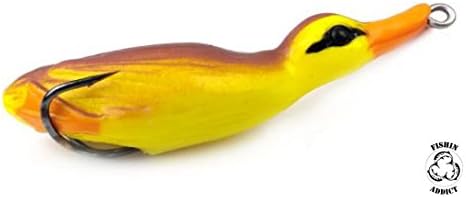 FISHIN ADDICT Wild Duckling duck fishing lure top water softbait weedless