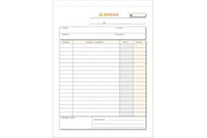 FELIXMANIA Talonario Albaranes 145x207 T122 Triplicado autocopia (50 juegos)