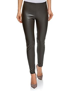 oodji Ultra Damen Hose aus Lederimitat