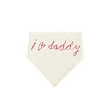 HABI Babylätzchen I ♥ Daddy Mummy Weiches Bib Wasserdicht Lätzchen aus Baumwolle passen Neugeborenes Wasserdichtes Baby Lätzchen mit Klettverschluss 0-3 Jahre - 3