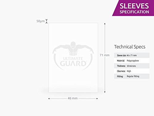 Preisvergleich Produktbild Ultimate Guard UGD010277 - Premium Sleeves für Brettspielkarten Mini European 50