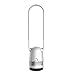 Produktbild COLER Blattloser Tischventilator, Kühlgebläse Oszillierende Fernbedienung Standfuß Vertikal Negative Ionenluftreinigung, Ultra-Leise 8 Dateien,Silver,B