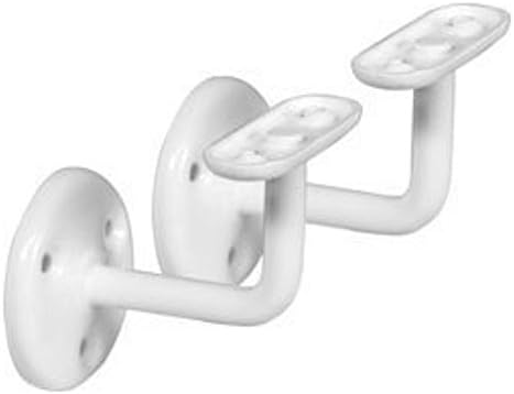 5 x White 63mm (2 1/2") Handrail Brackets