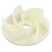Produktbild sourcingmap Maschinenteil Beige Plastik 10 mm Innen Dia 6-Laufrad Motor ventilator flügel