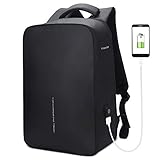 Sac à Dos pour Ordinateur Portable étanche Sac à Dos Antivol avec Chargeur USB pour Sac d'ordinateur Portable de 15.6 Pouces pour Les Hommes et Les Femmes