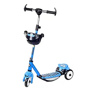 Dash Star Noddy Road Runner Kick Scooter for Kids with Music & Lighting of Above 3 Years, Skating Scooter for Boys|Girls| of Upto 75Kgs