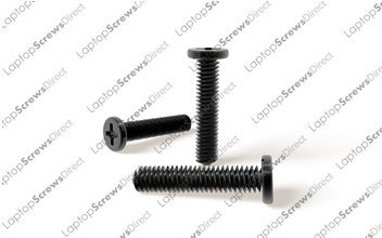24 Pack of Black Zinc Laptop Machine Screw size M2.5x12MM PM2.5X12.0 by LaptopScrewsDirect . - 2