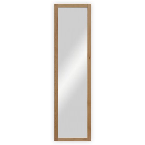 Wand- / Garderobenspiegel mit Holzrahmen, Buche lackiert - ca. 39 x 102,5 cm