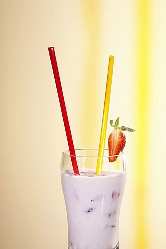 135 Trinkhalme für Cocktail Shake-Halme Ø 8 mm · 25 cm rot Strohhalme - 2