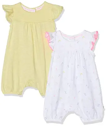 Baby Girls Regular fit Romper Suit (Pack of 2) (SA710-1_Multicoloured_Newborn (Upto 4.5 KG))