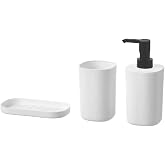 IKEA Storavan Banyo Aksesuar Seti - Sıvı Sabunluk - Katı Sabunluk - Diş Fır&ccedil;alık